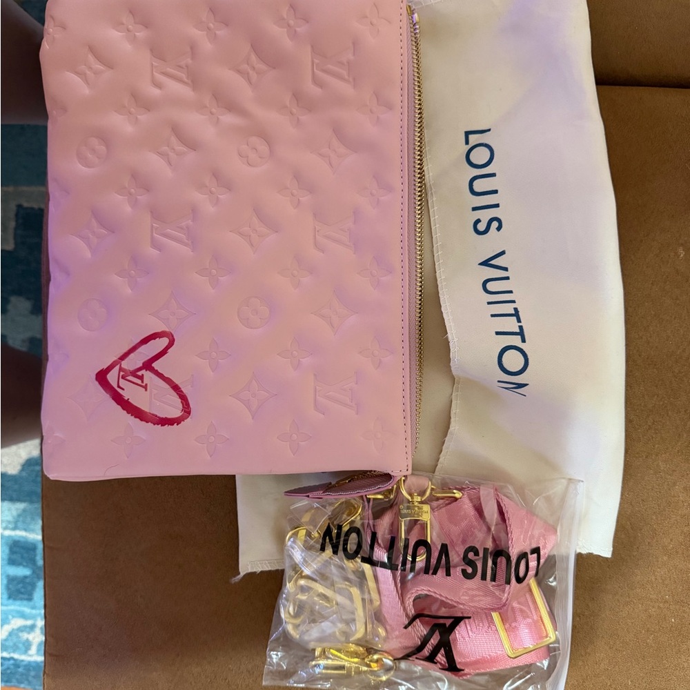 Pink Embossed Key Holder bag